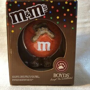 Boyd M&M's Orange Bear Figurine